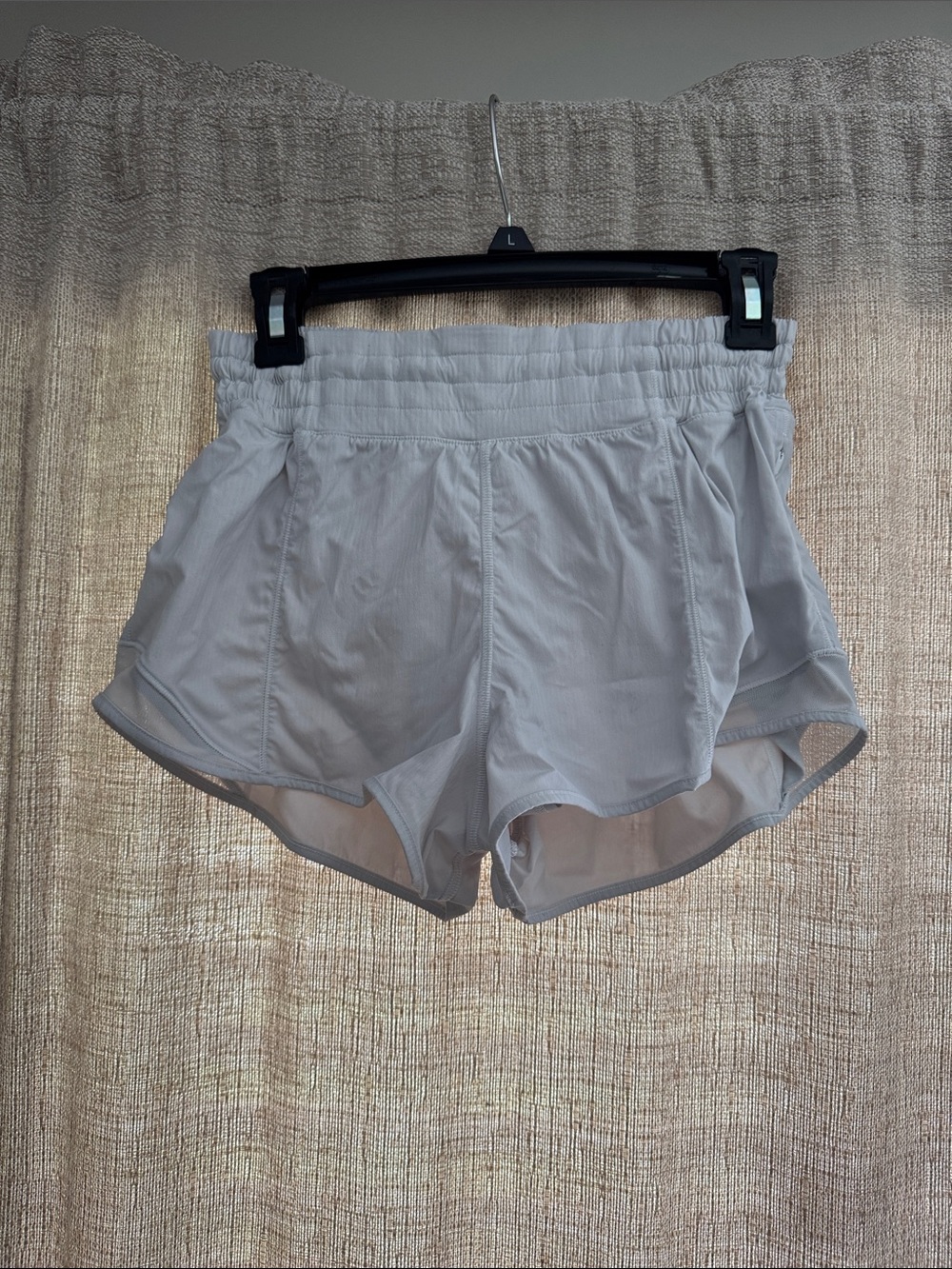 lululemon athletica Light Gray Run Liner Shorts